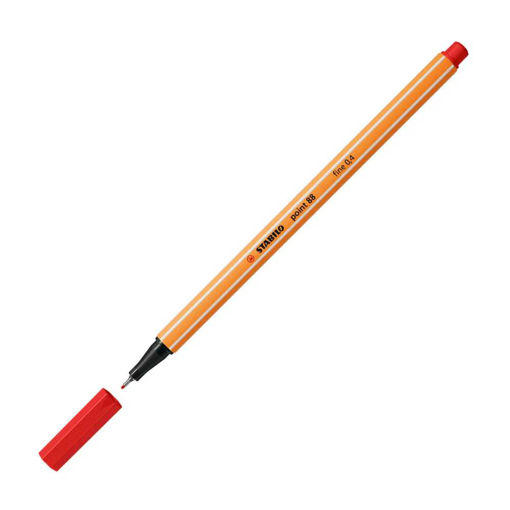 Picture of STABILO FINELINER PEN RED (88/40)